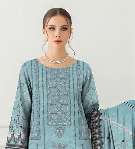 BONANZA SATRANGI-3 Piece Embroidered khaddar (Unstitched)