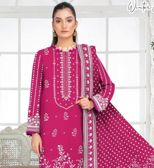 BONANZA SATRANGI-3 Piece Embroidered linen (Unstitched)