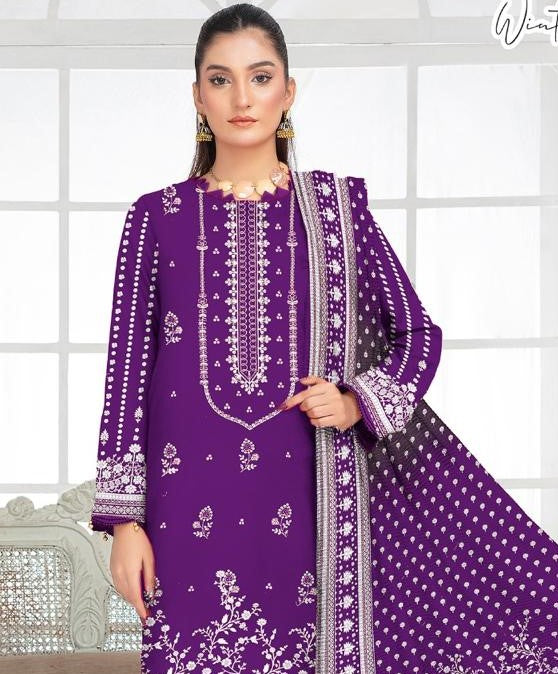 BONANZA SATRANGI-3 Piece Embroidered linen (Unstitched)