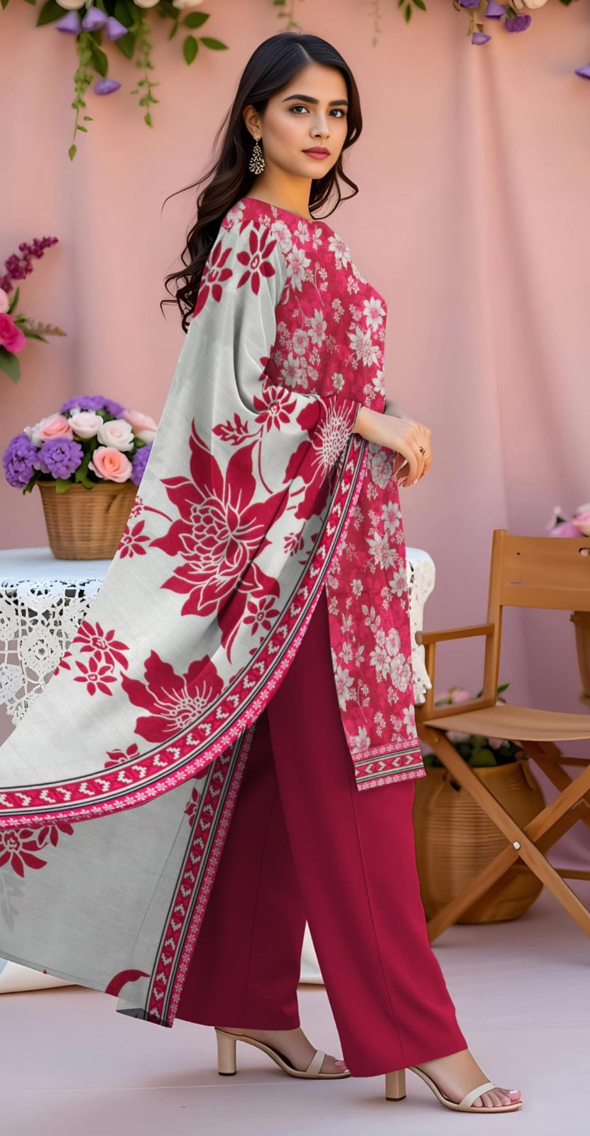FIZZA MARYUM-3 Piece Khaddar (Unstitched)