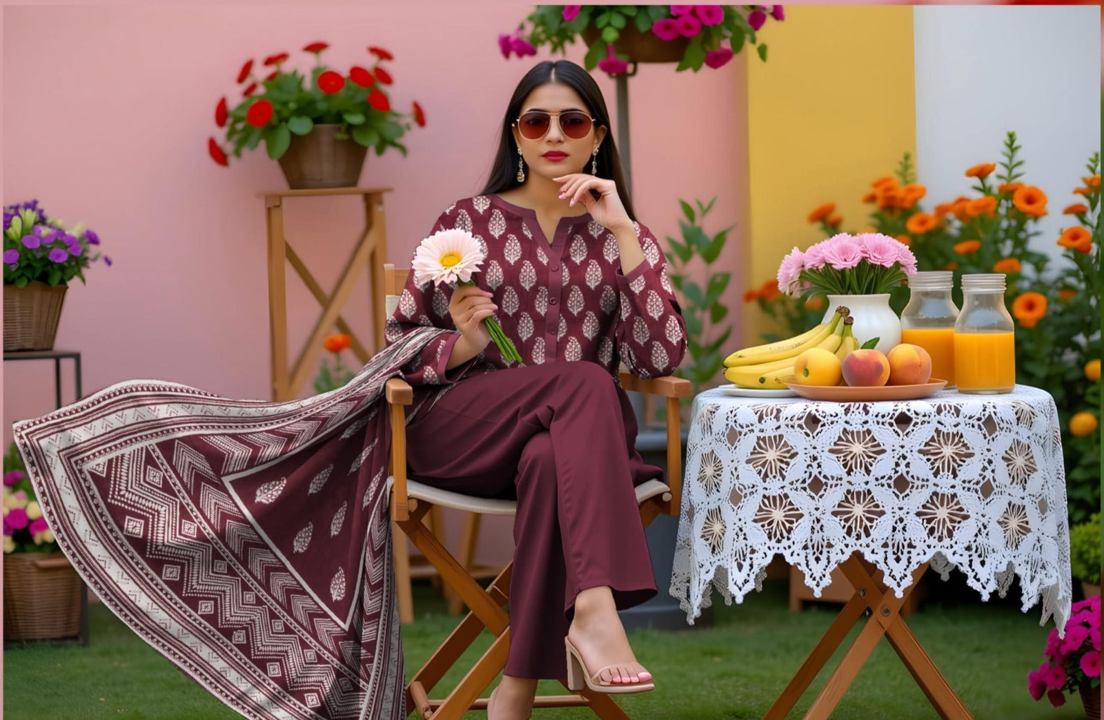 FIZZA MARYUM-3 Piece Khaddar (Unstitched)