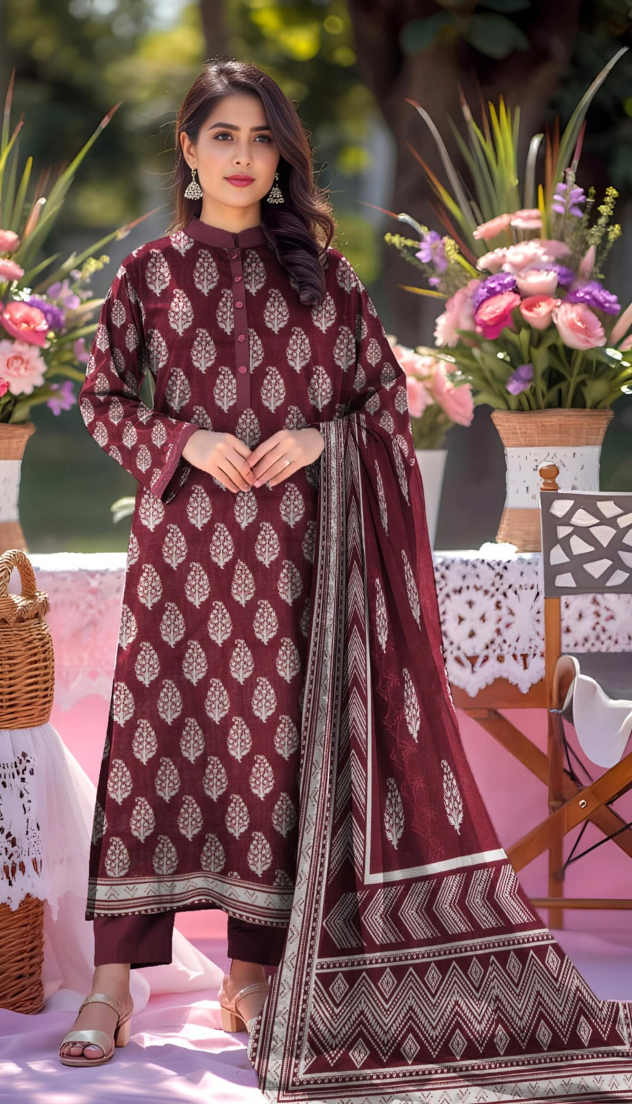FIZZA MARYUM-3 Piece Khaddar (Unstitched)