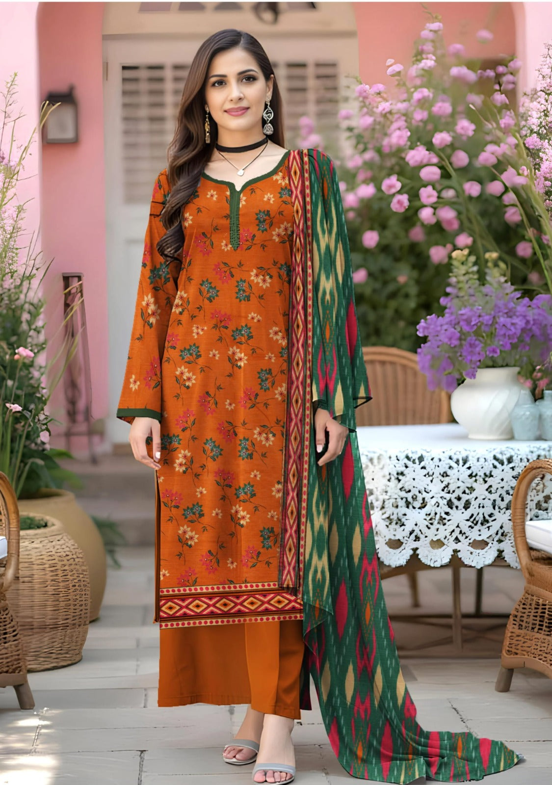 FIZZA MARYUM-3 Piece Khaddar (Unstitched)