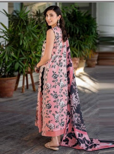 ASFA NABEEL-3 Piece Embroidered Dhanak (Unstitched)