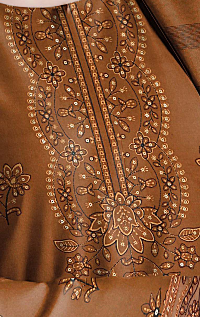 CHANDNI-3 Piece Fancy Dhanak Embroidered (Unstitched)