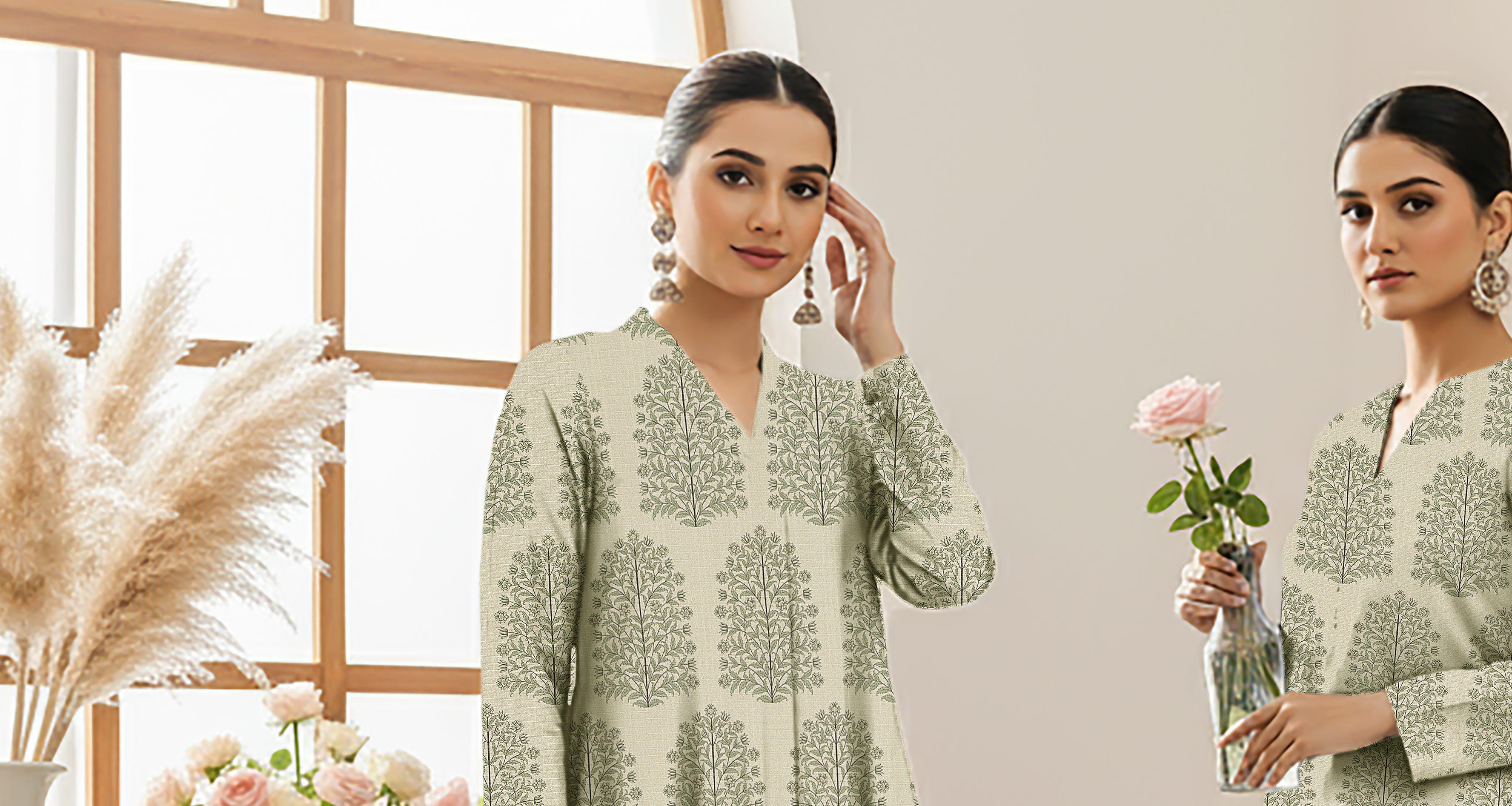 Orial-2 Piece Doria Linen (Unstitched)