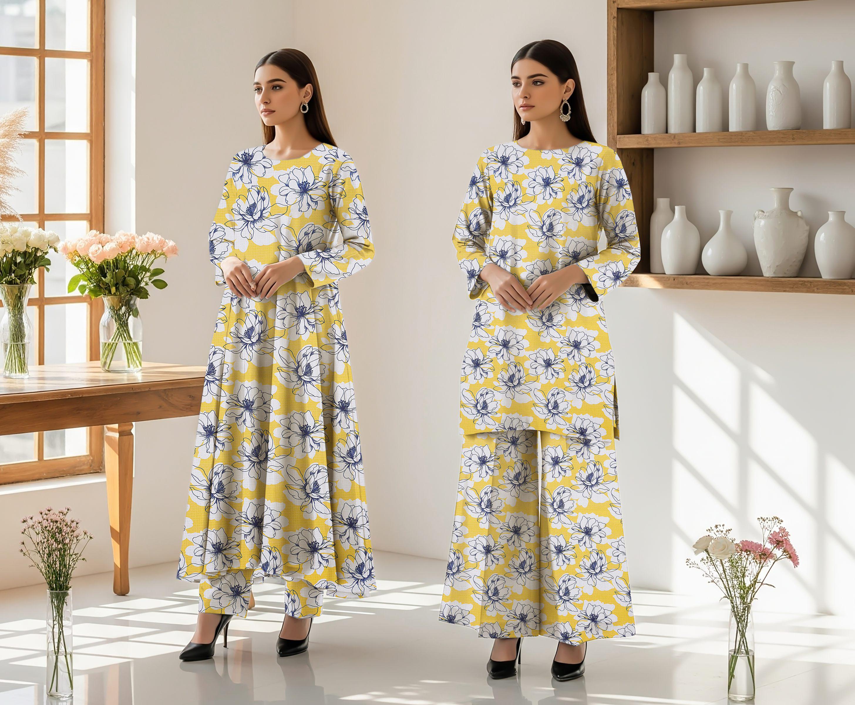 Orial-2 Piece Doria Linen (Unstitched)