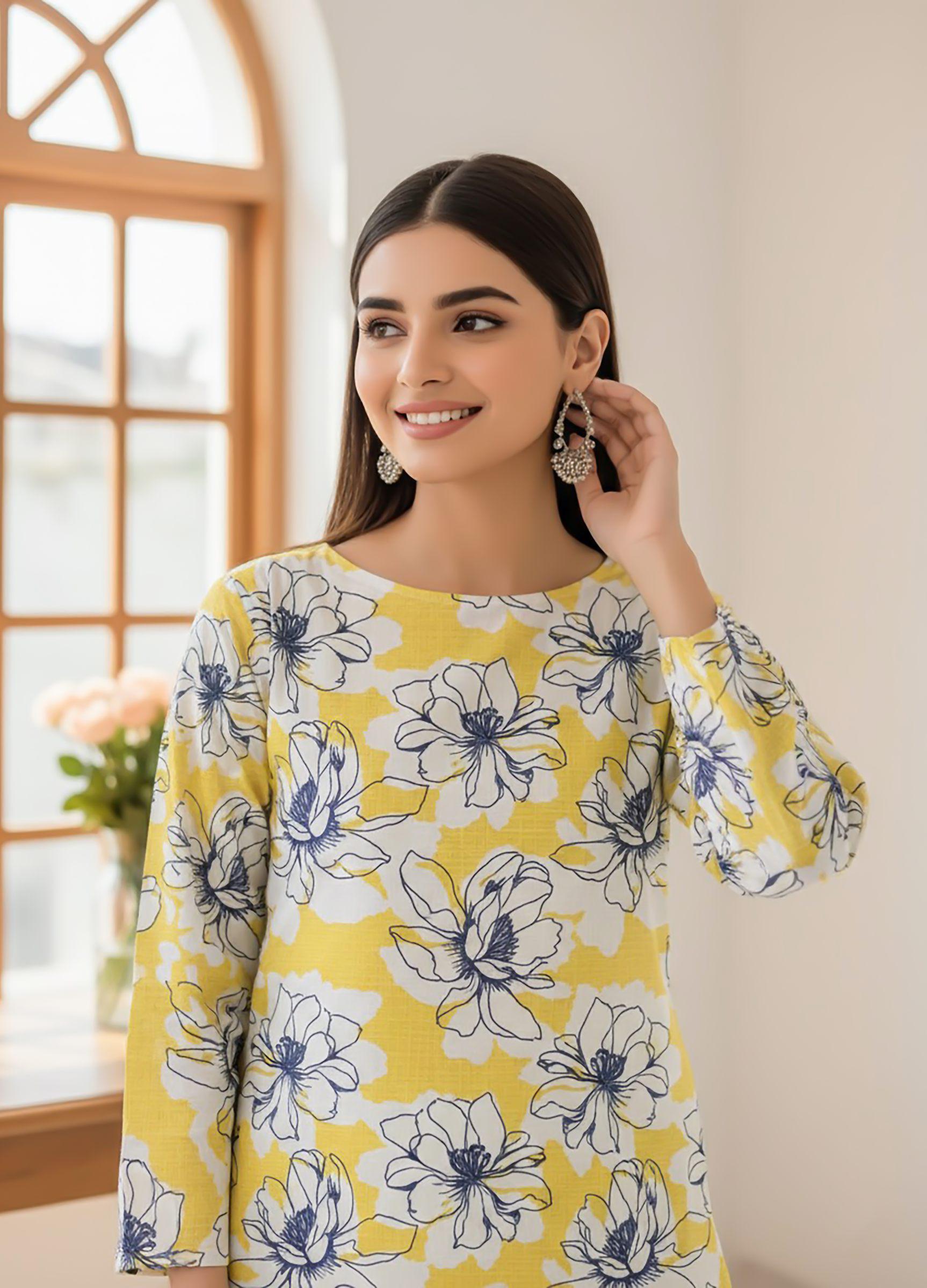 Orial-2 Piece Doria Linen (Unstitched)